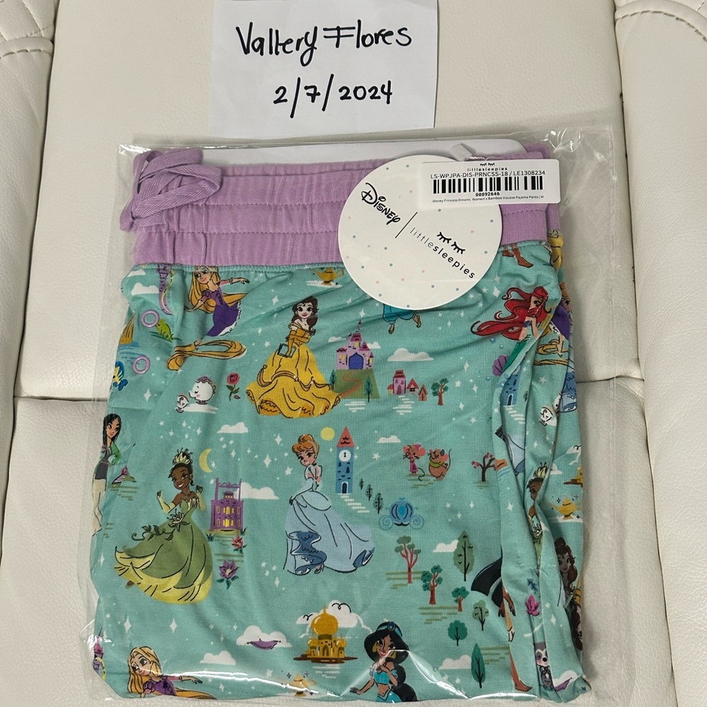 Little Sleepies Disney Princess Dreams Womens Pants M
